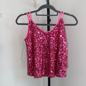 Glamorous Pink Sequin Camisole